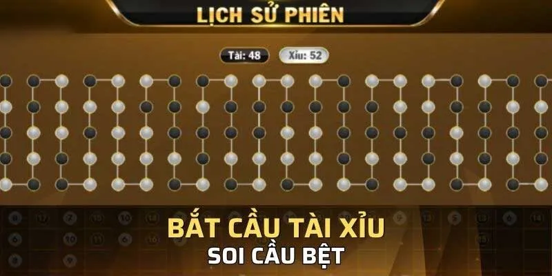Cầu bệt Tài Xỉu diễn ra khi một kết quả lặp lại liên tiếp
