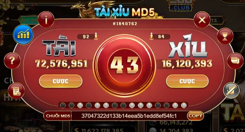 Tài Xỉu MD5 cực xanh chín